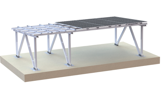 60m/S 1.5KN/M2 Güneş Paneli Carport Peyzaj Fotovoltaik Sistemi