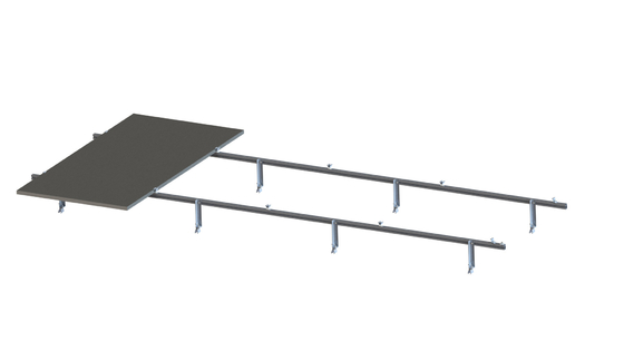Yükseltilmiş Ticari Metal Çatı Güneş Montaj Sistemi Alüminyum Panel Klipsleri