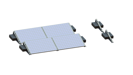 Tripod Katlanır Düz Çatı Güneş Montaj Sistemi PV AL6005 Panel Montajı