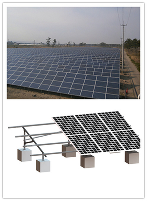 Çelik 55m / S Solar PV Montaj Sistemleri, Vidalı Zemin Montajlı PV Sistemi MGC