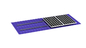 Metal Çatılar İçin Oluklu Trapez Solar Raf Sistemleri 88m/S Braketler