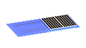 L Ayak Çerçevesiz Metal Çatı Güneş Montaj Sistemi Alüminyum Ayakta Dikiş Montajı