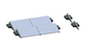 Tripod Katlanır Düz Çatı Güneş Montaj Sistemi PV AL6005 Panel Montajı