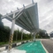 Alüminyum Güneş Paneli Carport Tek Sütun, Düz Arazi Solar Canopy Carport
